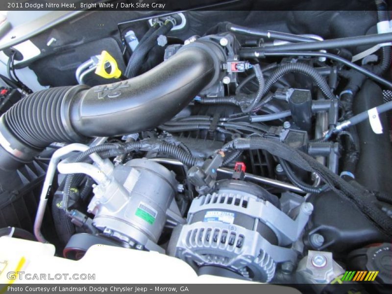 Bright White / Dark Slate Gray 2011 Dodge Nitro Heat