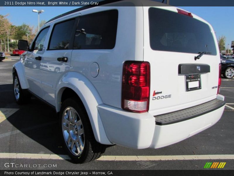 Bright White / Dark Slate Gray 2011 Dodge Nitro Heat