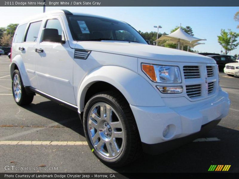 Bright White / Dark Slate Gray 2011 Dodge Nitro Heat