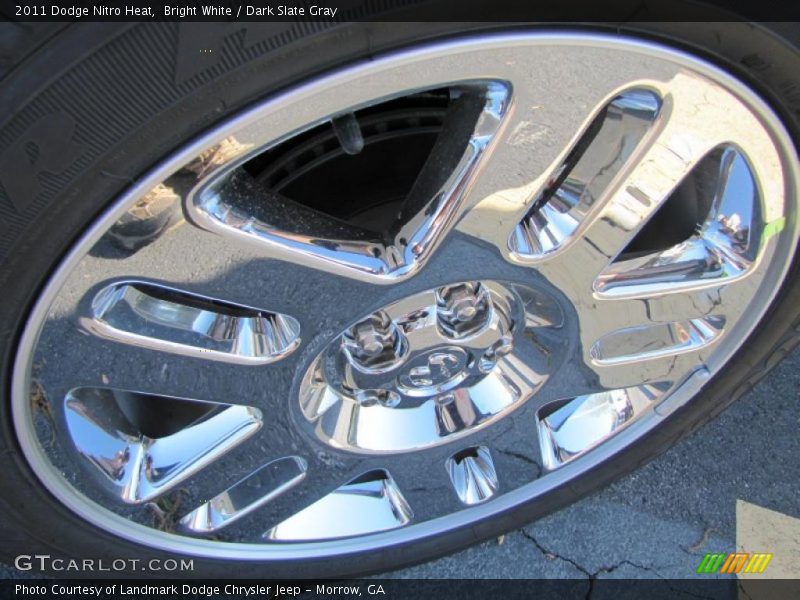 Bright White / Dark Slate Gray 2011 Dodge Nitro Heat
