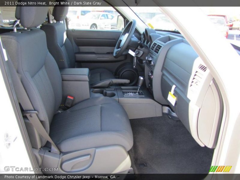 Bright White / Dark Slate Gray 2011 Dodge Nitro Heat