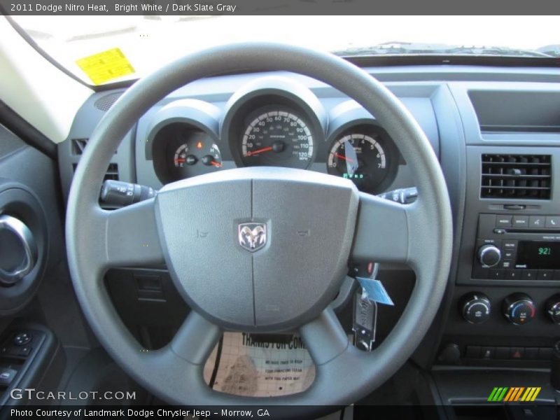Bright White / Dark Slate Gray 2011 Dodge Nitro Heat