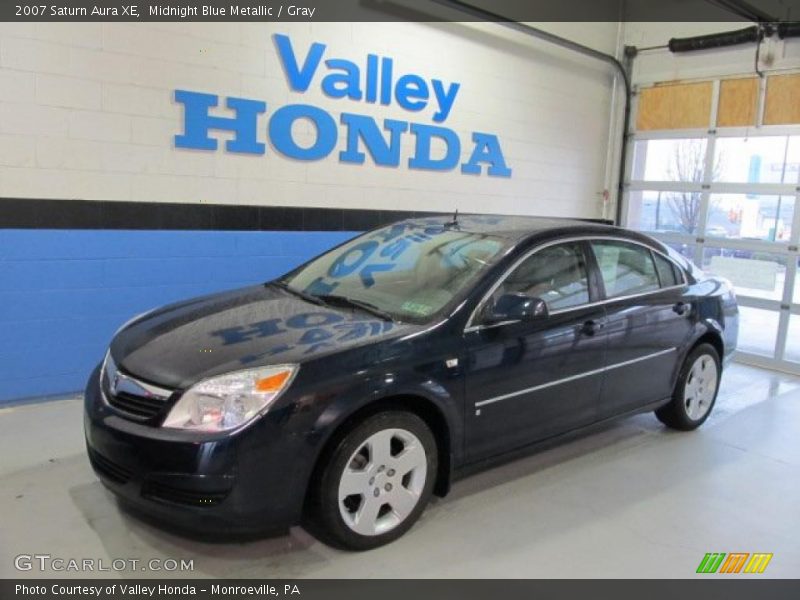 Midnight Blue Metallic / Gray 2007 Saturn Aura XE