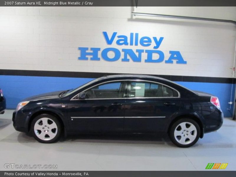 Midnight Blue Metallic / Gray 2007 Saturn Aura XE