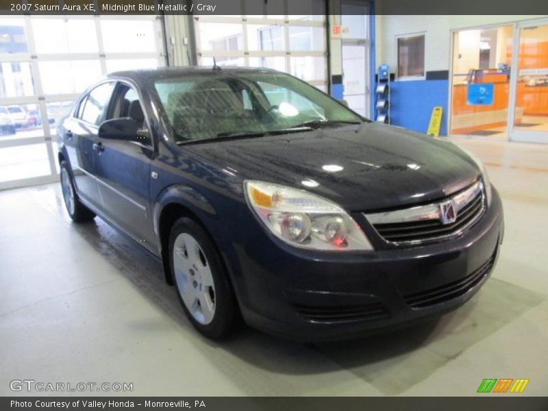 Midnight Blue Metallic / Gray 2007 Saturn Aura XE