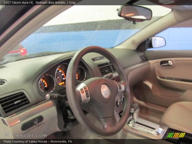 Midnight Blue Metallic / Gray 2007 Saturn Aura XE