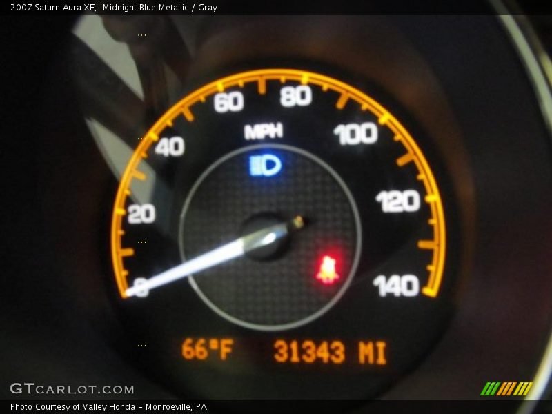 Midnight Blue Metallic / Gray 2007 Saturn Aura XE
