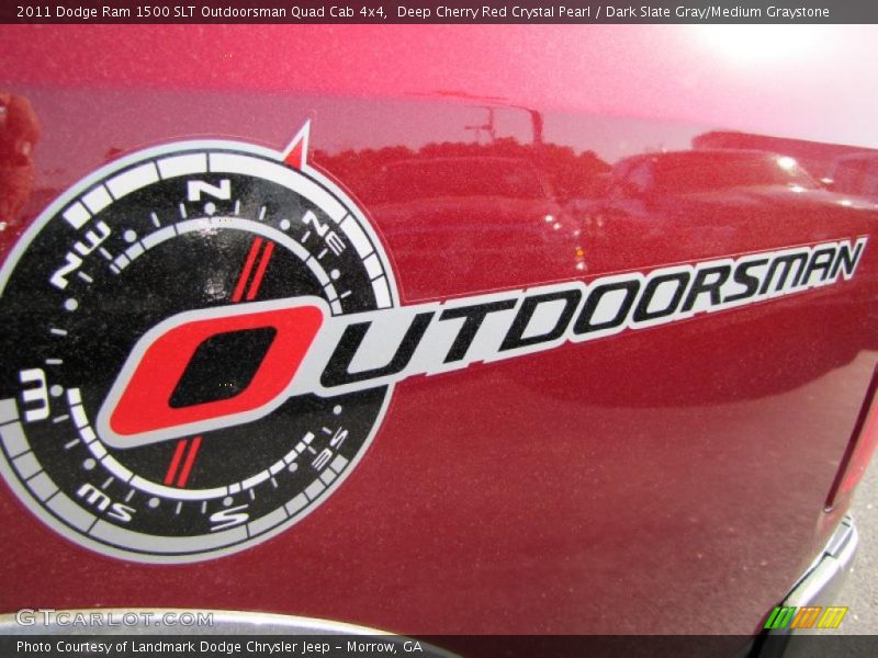 Deep Cherry Red Crystal Pearl / Dark Slate Gray/Medium Graystone 2011 Dodge Ram 1500 SLT Outdoorsman Quad Cab 4x4