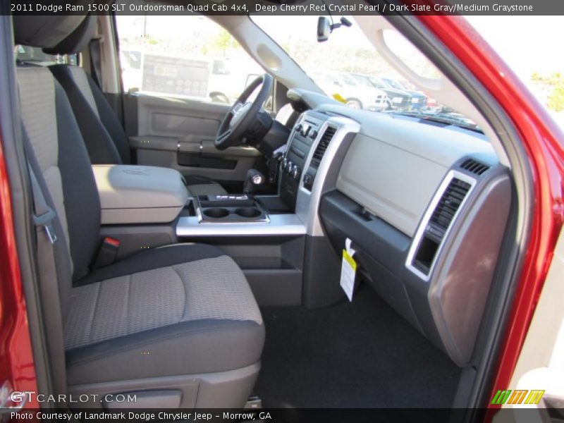 Deep Cherry Red Crystal Pearl / Dark Slate Gray/Medium Graystone 2011 Dodge Ram 1500 SLT Outdoorsman Quad Cab 4x4