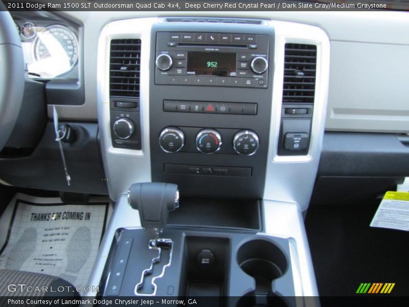 Deep Cherry Red Crystal Pearl / Dark Slate Gray/Medium Graystone 2011 Dodge Ram 1500 SLT Outdoorsman Quad Cab 4x4