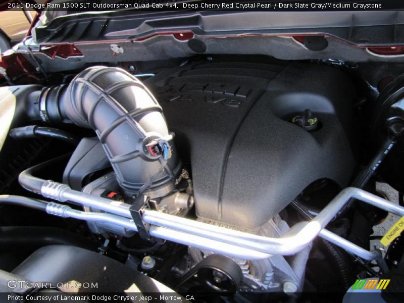 Deep Cherry Red Crystal Pearl / Dark Slate Gray/Medium Graystone 2011 Dodge Ram 1500 SLT Outdoorsman Quad Cab 4x4