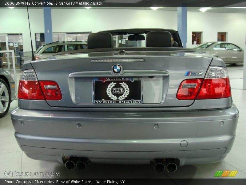 Silver Grey Metallic / Black 2006 BMW M3 Convertible