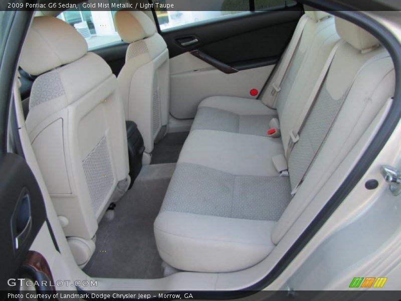 Gold Mist Metallic / Light Taupe 2009 Pontiac G6 Sedan