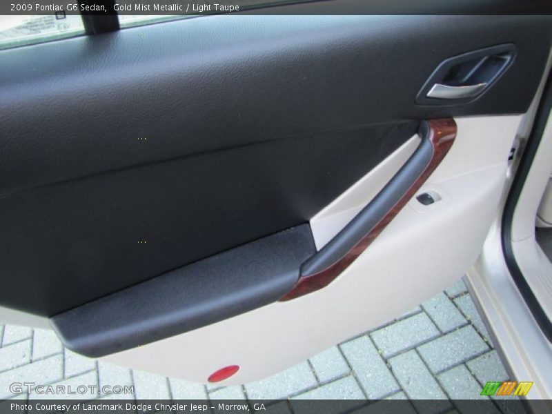 Gold Mist Metallic / Light Taupe 2009 Pontiac G6 Sedan