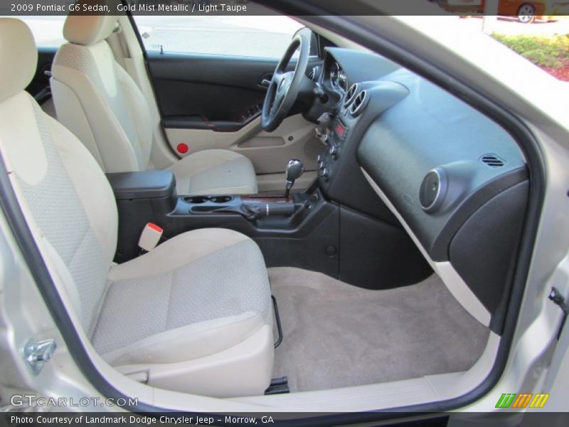 Gold Mist Metallic / Light Taupe 2009 Pontiac G6 Sedan