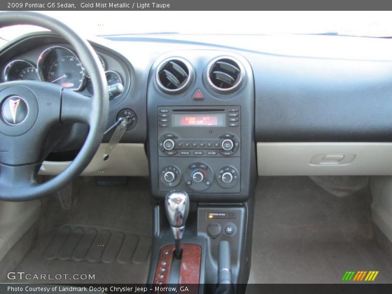 Gold Mist Metallic / Light Taupe 2009 Pontiac G6 Sedan