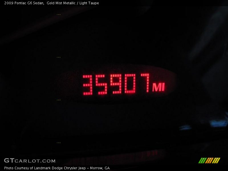 Gold Mist Metallic / Light Taupe 2009 Pontiac G6 Sedan