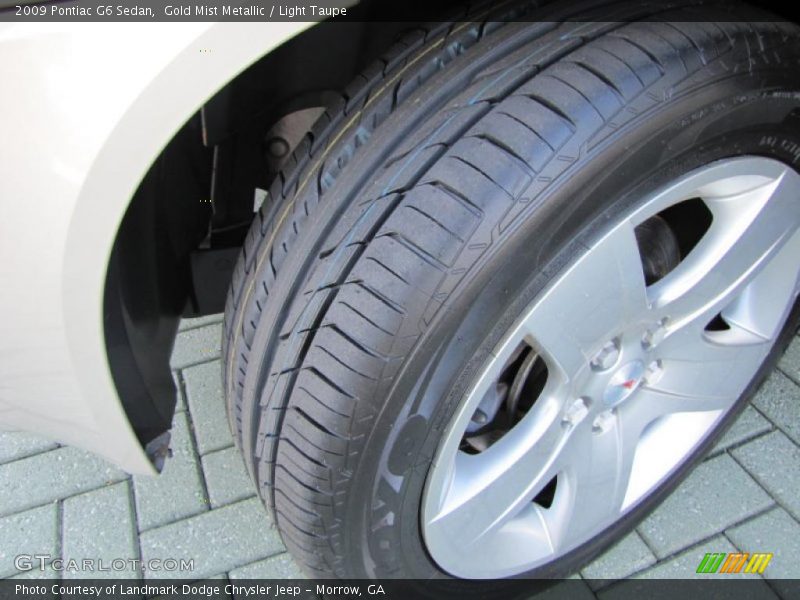 Gold Mist Metallic / Light Taupe 2009 Pontiac G6 Sedan