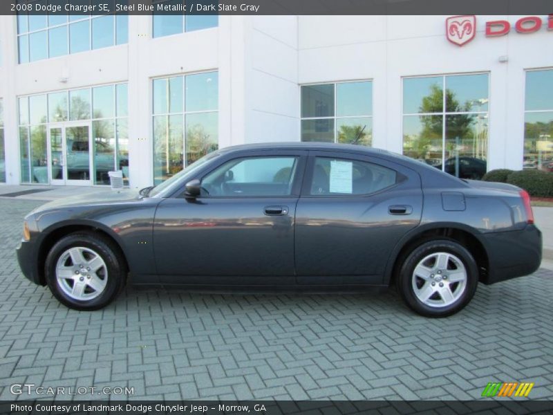 Steel Blue Metallic / Dark Slate Gray 2008 Dodge Charger SE