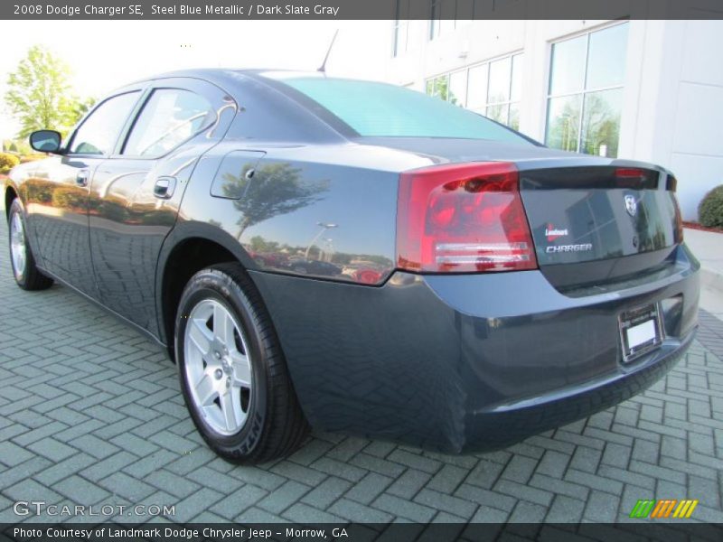 Steel Blue Metallic / Dark Slate Gray 2008 Dodge Charger SE
