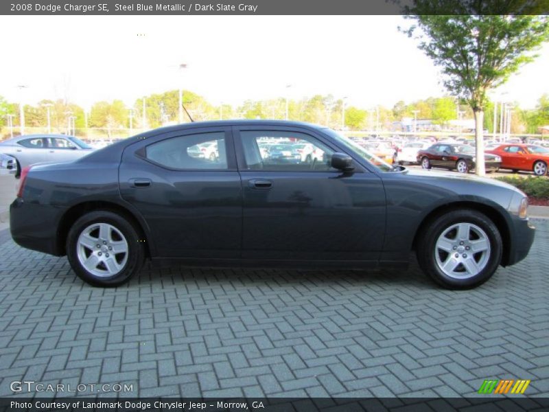 Steel Blue Metallic / Dark Slate Gray 2008 Dodge Charger SE