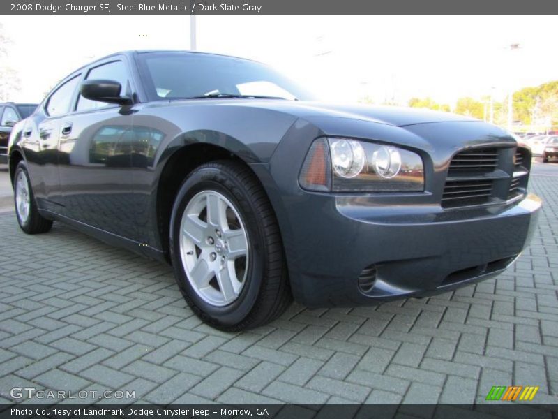 Steel Blue Metallic / Dark Slate Gray 2008 Dodge Charger SE