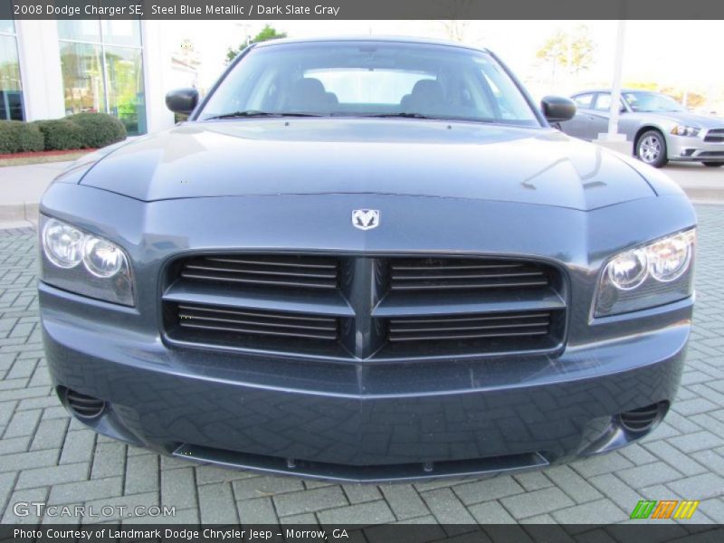 Steel Blue Metallic / Dark Slate Gray 2008 Dodge Charger SE