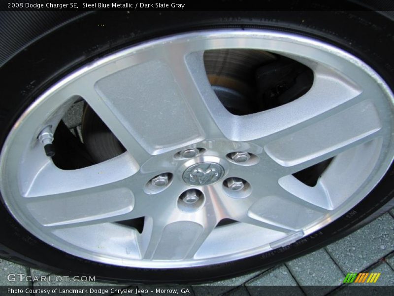 Steel Blue Metallic / Dark Slate Gray 2008 Dodge Charger SE