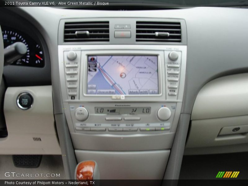 Aloe Green Metallic / Bisque 2011 Toyota Camry XLE V6