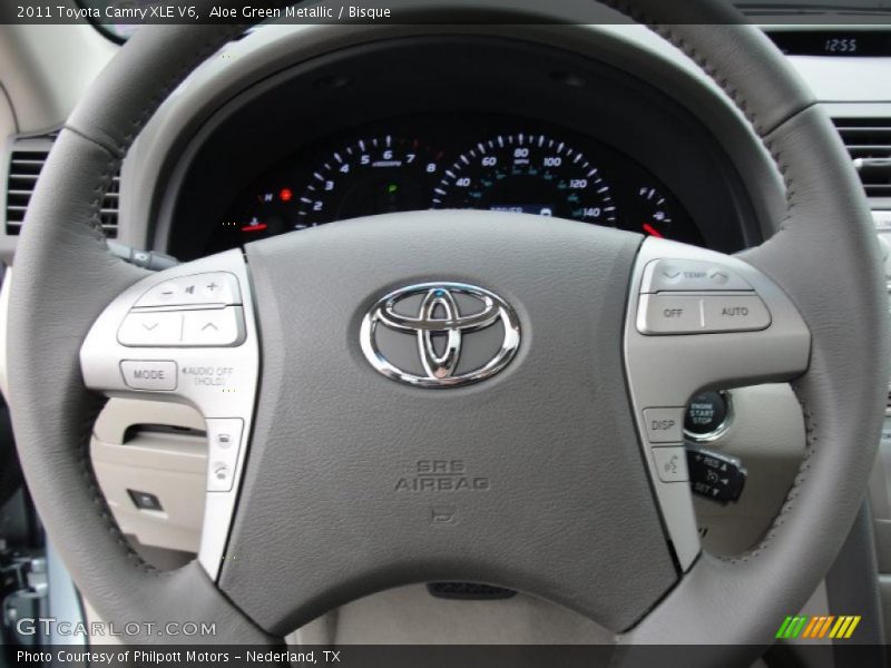 Aloe Green Metallic / Bisque 2011 Toyota Camry XLE V6