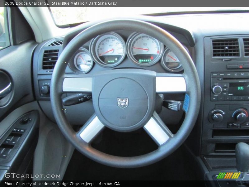 Steel Blue Metallic / Dark Slate Gray 2008 Dodge Charger SE