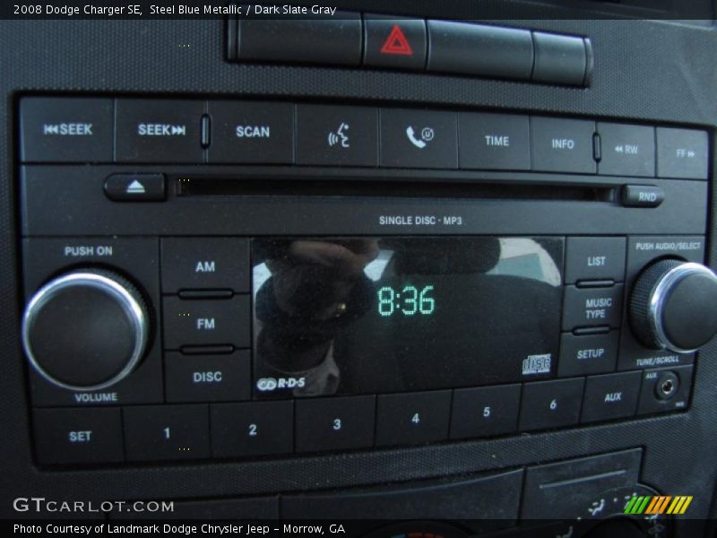 Steel Blue Metallic / Dark Slate Gray 2008 Dodge Charger SE