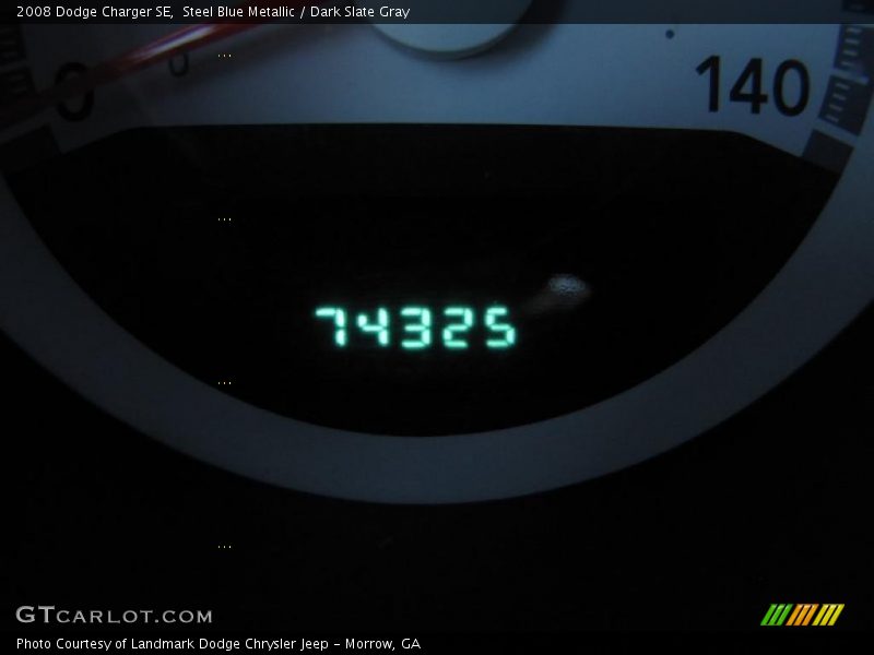 Steel Blue Metallic / Dark Slate Gray 2008 Dodge Charger SE