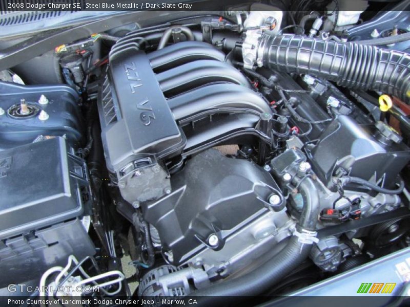 Steel Blue Metallic / Dark Slate Gray 2008 Dodge Charger SE