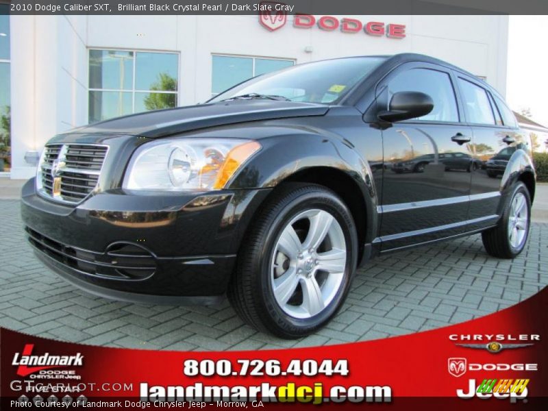 Brilliant Black Crystal Pearl / Dark Slate Gray 2010 Dodge Caliber SXT
