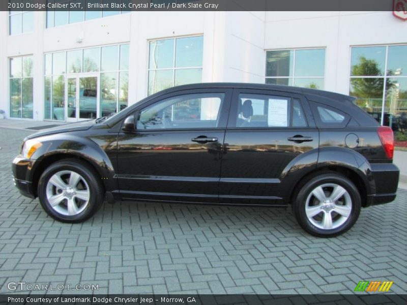 Brilliant Black Crystal Pearl / Dark Slate Gray 2010 Dodge Caliber SXT