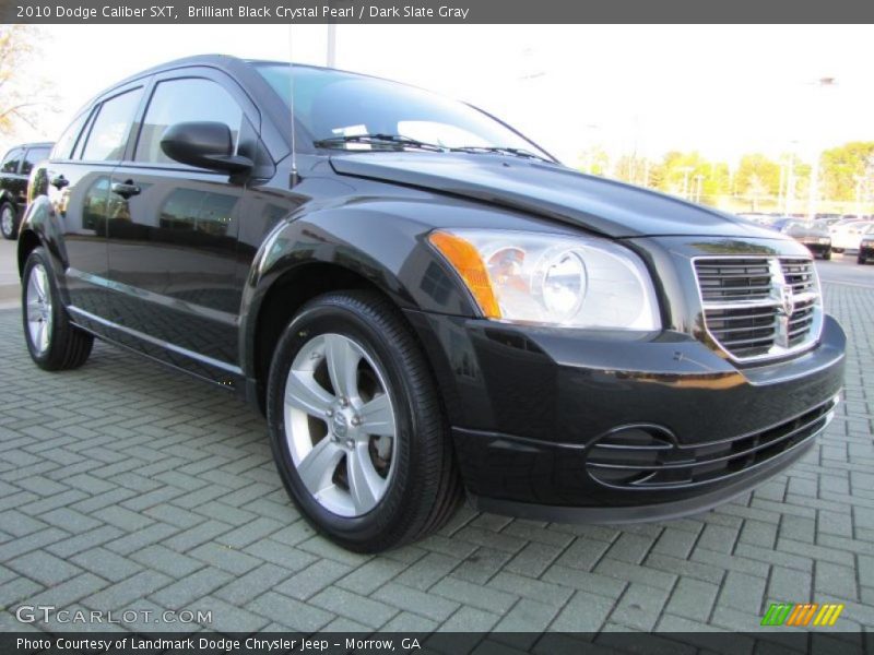 Brilliant Black Crystal Pearl / Dark Slate Gray 2010 Dodge Caliber SXT