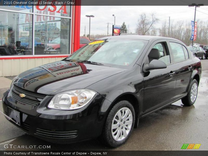 Black / Gray 2010 Chevrolet Cobalt LS Sedan