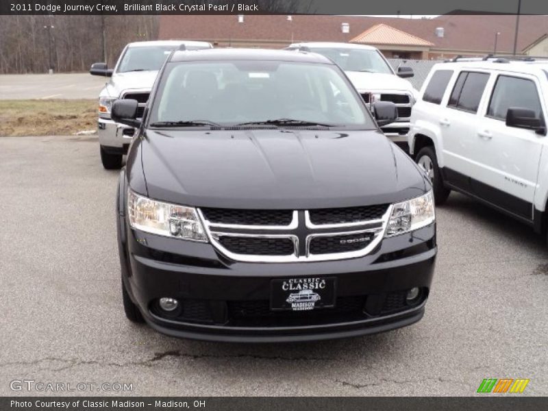 Brilliant Black Crystal Pearl / Black 2011 Dodge Journey Crew