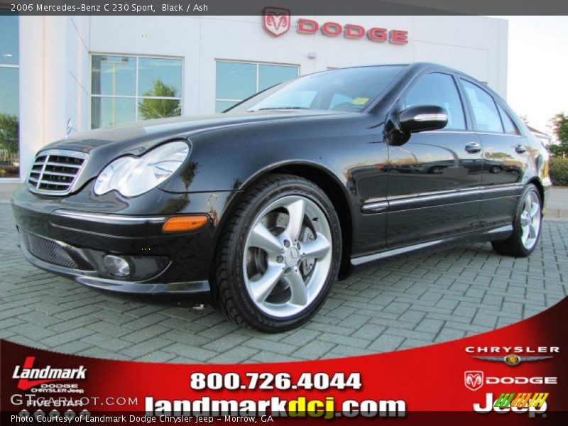 Black / Ash 2006 Mercedes-Benz C 230 Sport