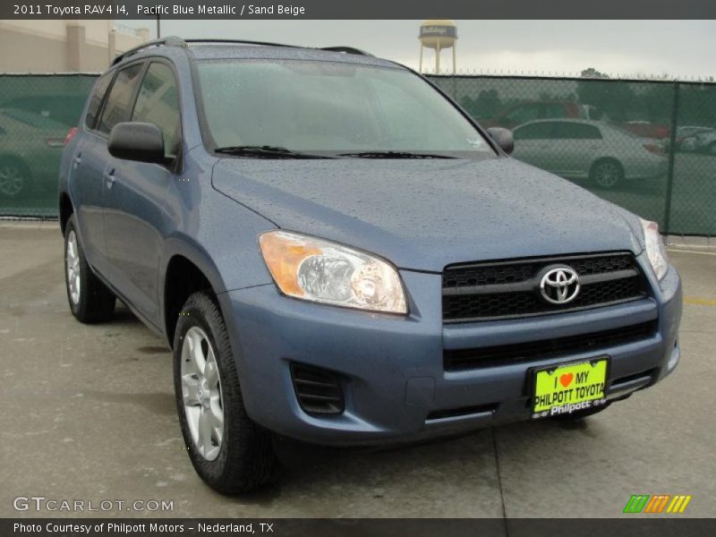 Pacific Blue Metallic / Sand Beige 2011 Toyota RAV4 I4