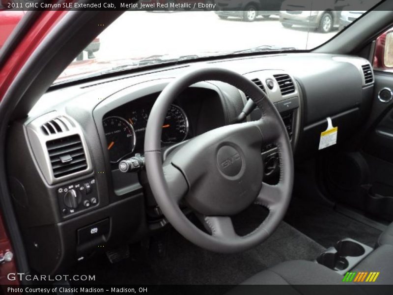 Merlot Jewel Red Metallic / Ebony 2011 GMC Canyon SLE Extended Cab