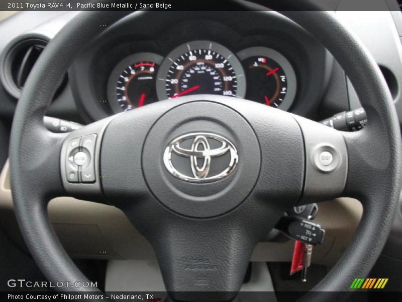 Pacific Blue Metallic / Sand Beige 2011 Toyota RAV4 I4