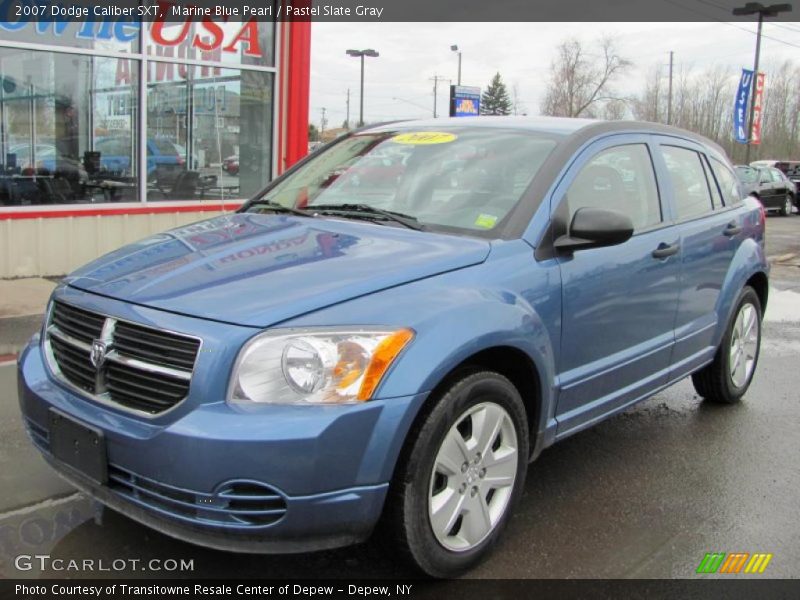 Marine Blue Pearl / Pastel Slate Gray 2007 Dodge Caliber SXT