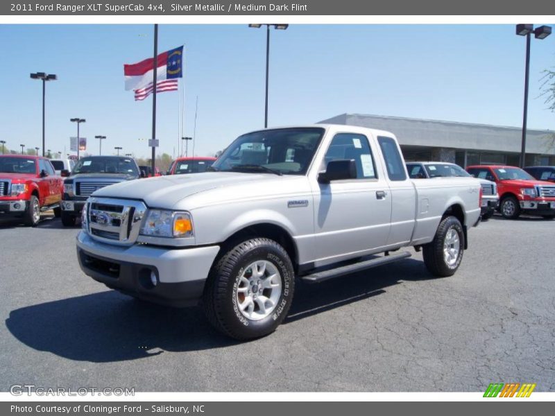 Silver Metallic / Medium Dark Flint 2011 Ford Ranger XLT SuperCab 4x4