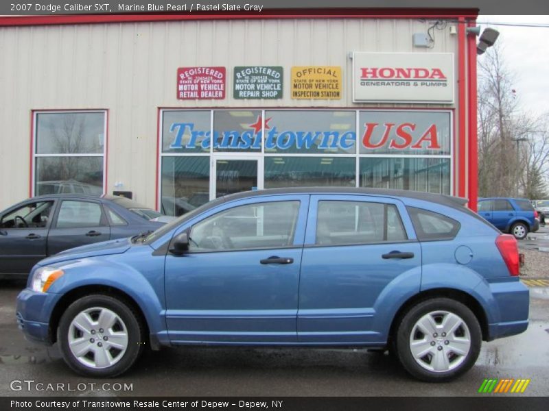 Marine Blue Pearl / Pastel Slate Gray 2007 Dodge Caliber SXT