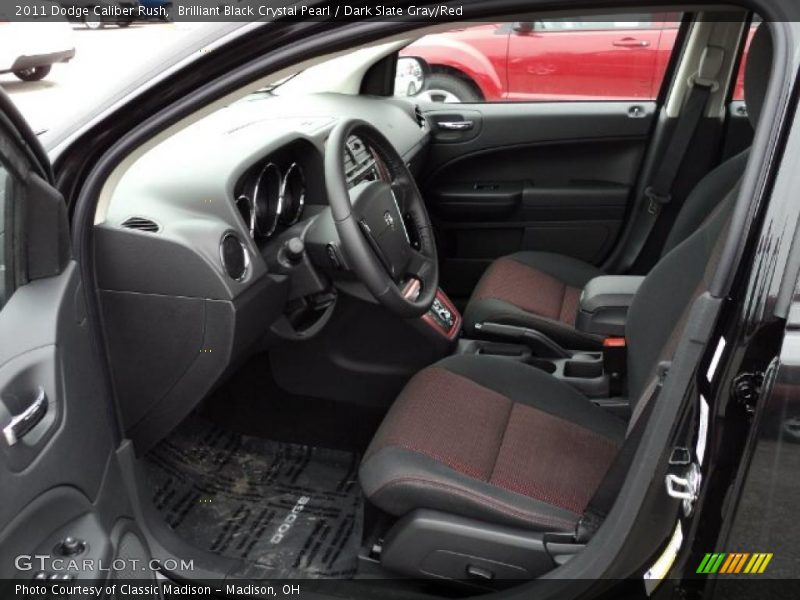  2011 Caliber Rush Dark Slate Gray/Red Interior