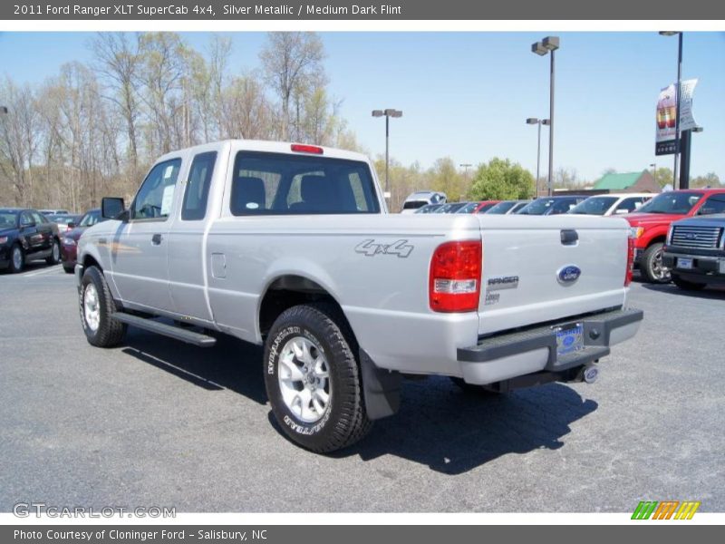 Silver Metallic / Medium Dark Flint 2011 Ford Ranger XLT SuperCab 4x4