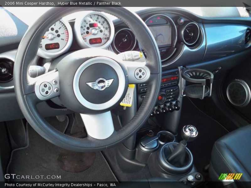 Hyper Blue Metallic / Panther Black 2006 Mini Cooper Hardtop