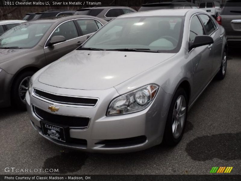 Silver Ice Metallic / Titanium 2011 Chevrolet Malibu LS